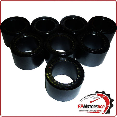KIT 8 RULLI MASSETTE SCOOTER PER 28X20 25G HONDA 400 SILVERWING SWT VARIATORE