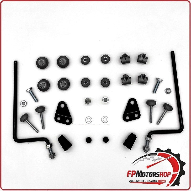KIT ATTACCHI PARABREZZA SCOOTER PER MBK FLAME 125 99 BIONDI 8500900 95>99 YAMAHA