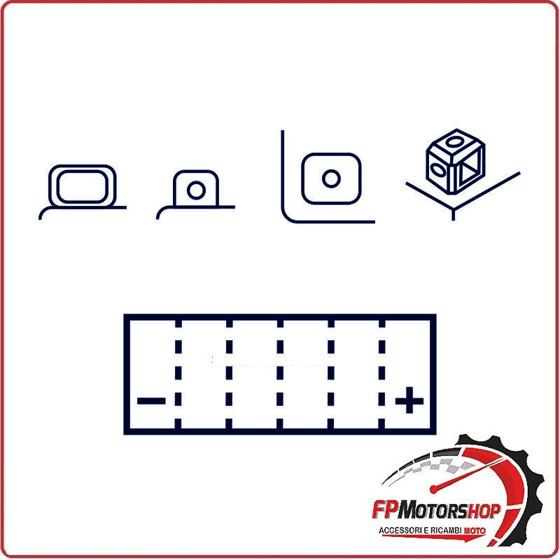 BATTERIA PER MOTO 12V MARELLI MOIX30L-BS YIX30L HARLEY DAVIDSON