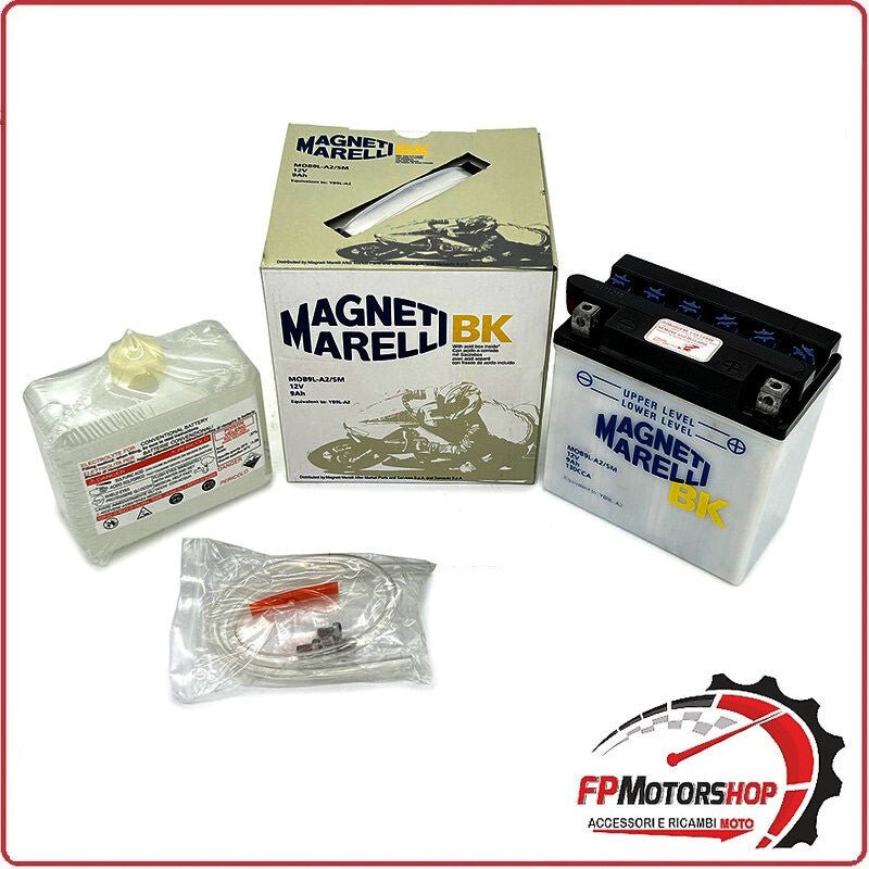 BATTERIA PER MOTO MARELLI MOB9L-A2 SM YB9L-A2 12V 9Ah CAGIVA MITO 125