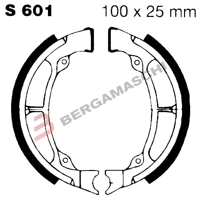 GANASCE FRENO PER MOTO SUZUKI RG 50 84>02 EBC S601