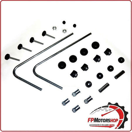 KIT ATTACCHI PARABREZZA SCOOTER PER LIBERTY 50/125 150 BEVERLY BIONDI 8500705