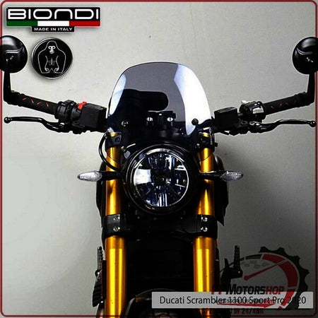 CUPOLINO PARABREZZA MOTO PER DUCATI SCRAMBLER 800 2014>2020 1100 2020> BIONDI