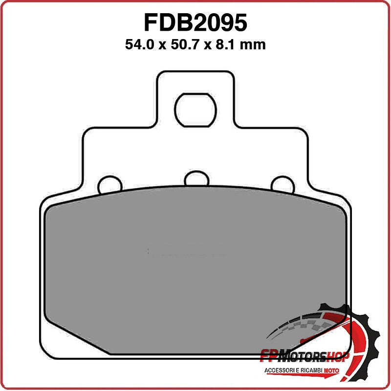 PASTIGLIE PASTICCHE FRENI PER SCOOTER FDB2095EF APRILIA SCARABEO LEONARDO 125