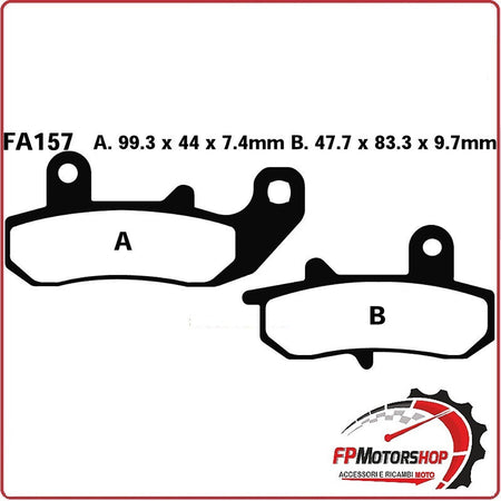 PASTIGLIE PASTICCHE FRENO PER MOTO SUZUKI DR 800 90> POSTERIORE EBC FA157R