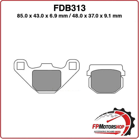 PASTIGLIE FRENO PER MOTO FDB313SG APRILIA RS4 125 11>16 SUZUKI ADDRESS 50/100