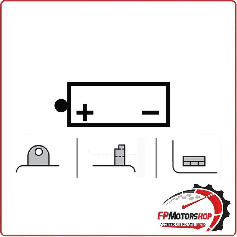 BATTERIA PER MOTO YUASA YB7-A 12V 8AH 136X76X136MM CCA105 HARLEY