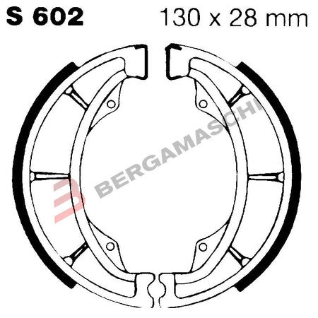 GANASCE FRENO PER MOTO SUZUKI DR EBC S602 MESCOLA ORGANICA