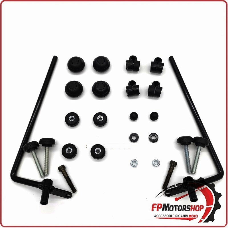 KIT ATTACCHI PARABREZZA SCOOTER PER SUZUKI ESTILETE UF50 SYM DD FT0 BIONDI