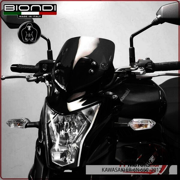 CUPOLINO PARABREZZA MOTO PER KAWASAKI ER6N FUME DARK BIONDI 650 2012>
