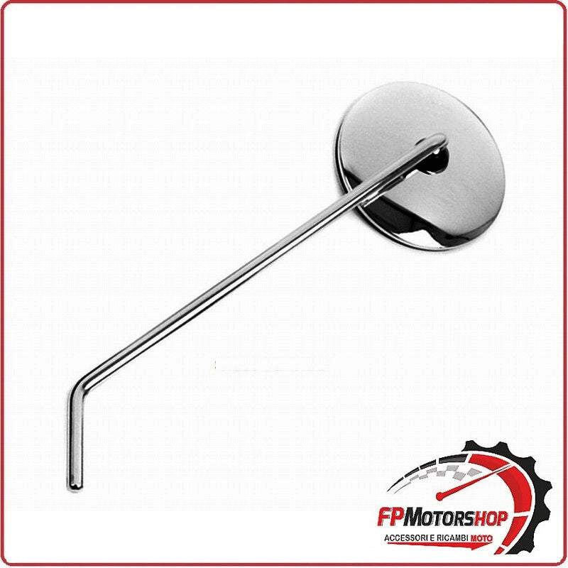 SPECCHIO SPECCHIETTO RETROVISORE CROMATO SX PER SCOOTER PIAGGIO VESPA PX 125/150