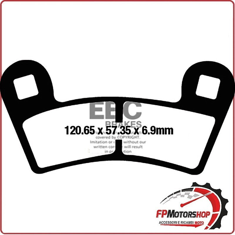 PASTIGLIE PASTICCHE FRENI TT PER POLARIS 900 RZR EBC FA657TT RZR/RZR S 15>
