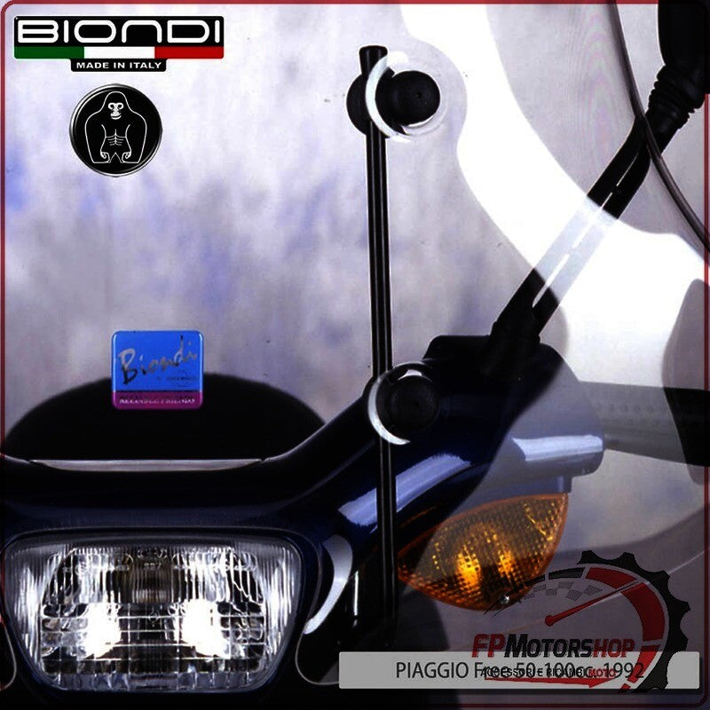 KIT ATTACCHI PARABREZZA SCOOTER PER PIAGGIO FREE BIONDI 8500926 50/100 92>