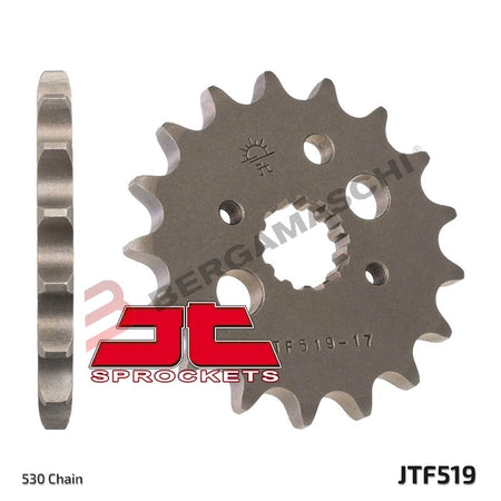 PIGNONE TRASMISSIONE PER MOTO JT 519 Z15 JTF519.15 15 DENTI ACCIAIO PASSO 530