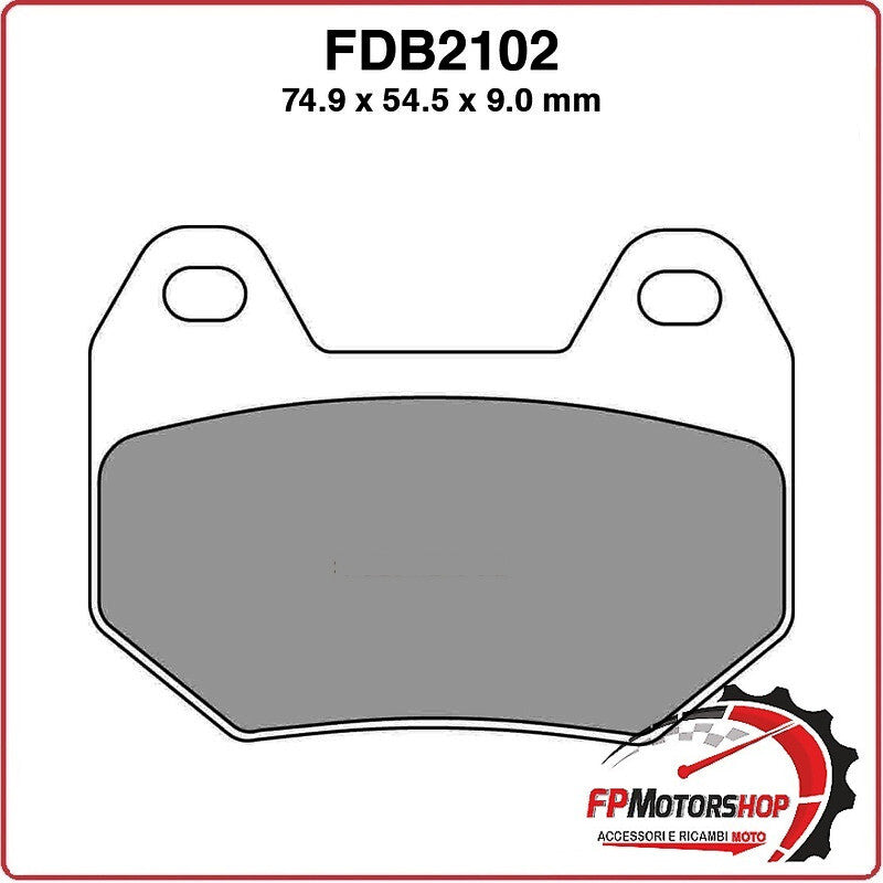 PASTIGLIE FRENO PER MOTO FERODO FDB2102ST MESCOLA SINTERIZZATA BMW K1200 R1200