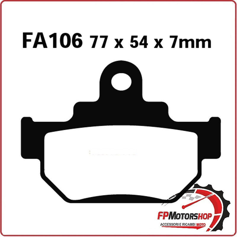 PASTIGLIE PASTICCHE FRENI PER MOTO SUZUKI TU250 ANTERIORE EBC FA106TT ORGANICA