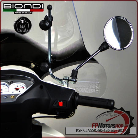 KIT ATTACCHI PARABREZZA PER SCOOTER KSR CLASSIC 2017> BIONDI 8500500 50/125