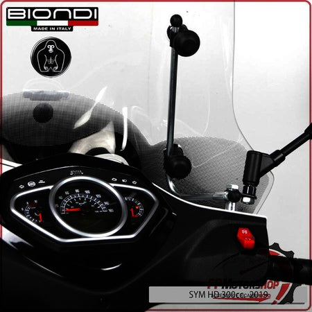 KIT ATTACCHI PARABREZZA PER SCOOTER SYM HD 300 2019> BIONDI 8500496