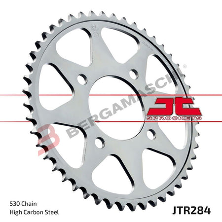 CORONA PER TRASMISSIONE MOTO JT 284 Z39 JTR284.39 39 DENTI ACCIAIO PASSO 530