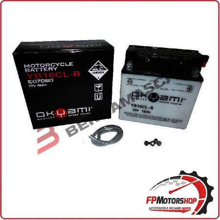 BATTERIA PER MOTO QUAD OKYAMI OB16CL-B YB16CL-B 12V 19AH 175X100X175MM