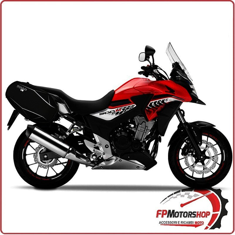 ATTACCO BORSE LATERALI BAGAGLIO MOTO MORBIDE PER HONDA CB500X 16>22 SHAD