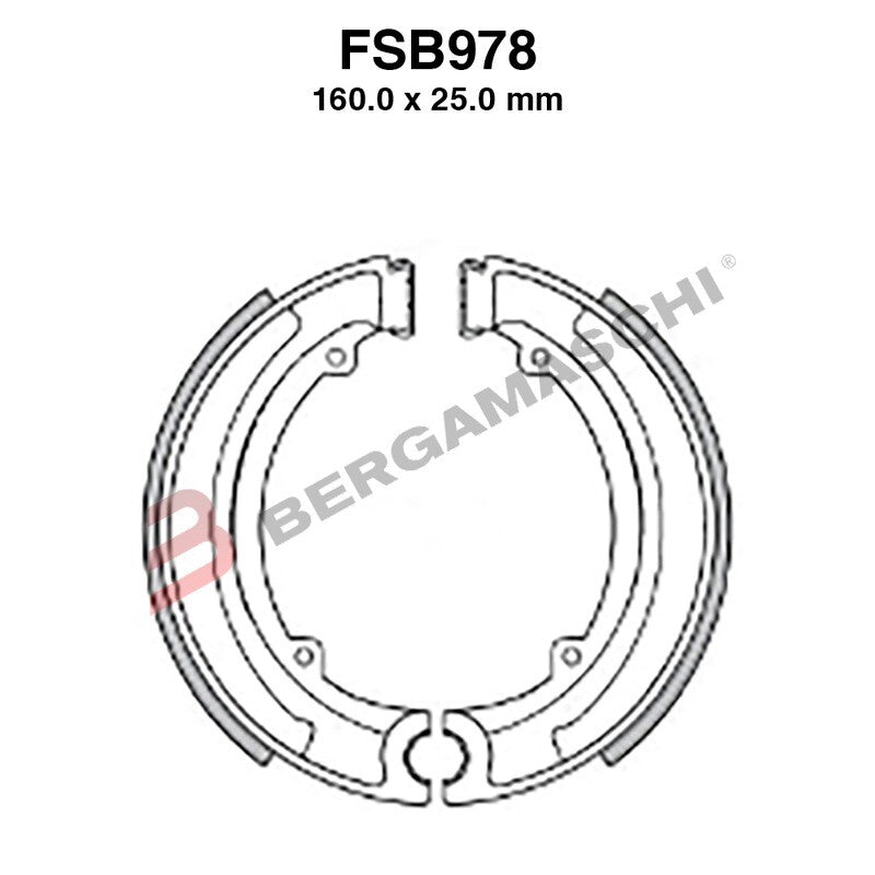 GANASCE FRENO PER MOTO FSB978 ROYAL ENFIELD BULLET 350 09>14 CLASSIC 13>17