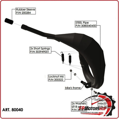 KIT COLLETTORI SCARICO X-FIGHT PER FANTIC XE/XM 50 21- LEOVINCE 80040