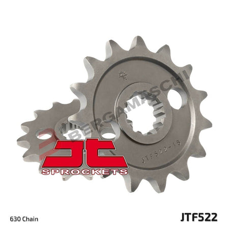 PIGNONE TRASMISSIONE PER MOTO JT 522 Z15 JTF522.15 15 DENTI ACCIAIO PASSO 630