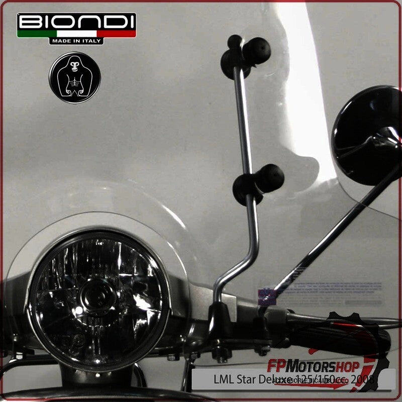 KIT ATTACCHI PARABREZZA SCOOTER PER VESPA PX FRENO A DISCO GL LML STAR D BIONDI