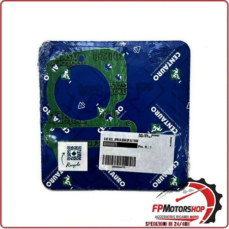 GUARNIZIONE BASE CILINDRO APRILIA SCARABEO 100 4T 01>14 SP CENTAURO 880B06075