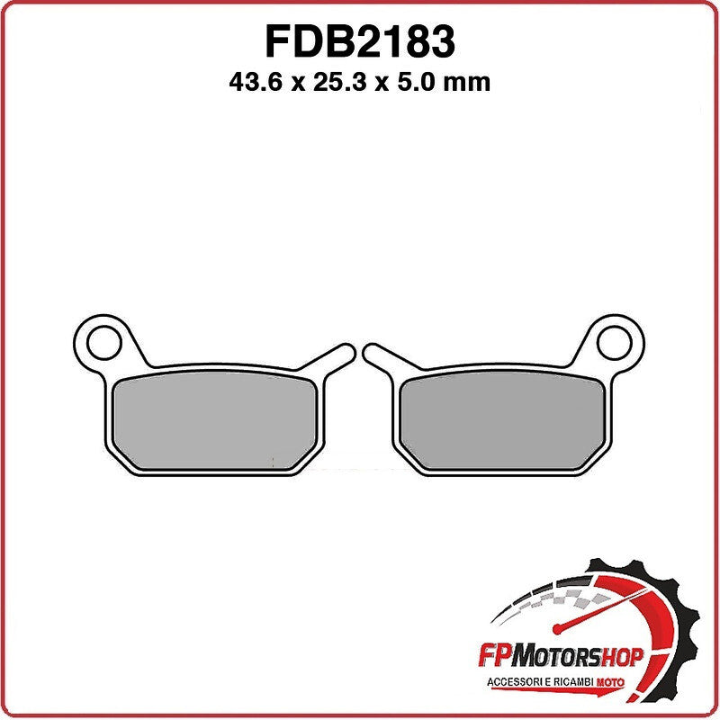 PASTIGLIE FRENO PER MOTO FDB2183SG HUSQVARNA CR/SM 50 10>13 KTM SX 02>07