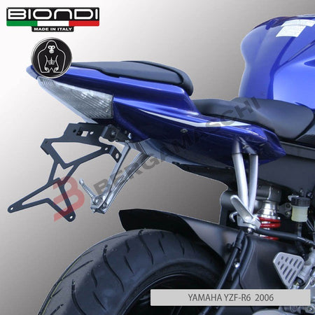 PORTATARGA PER MOTO YAMAHA YZF R6 06-09 REGOLABILE BIONDI 8909997