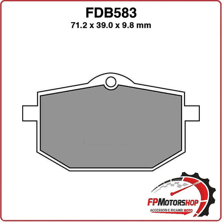 PASTIGLIE FRENI PER MOTO FDB583P YAMAHA XT600Z TENERE 85>90 XT 350 88>91
