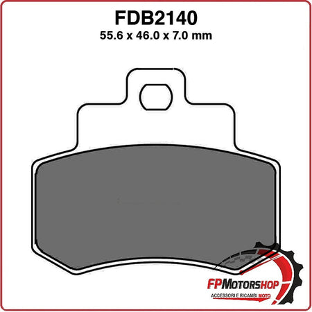 PASTIGLIE PASTICCHE FRENI PER SCOOTER FDB2140AG KYMCO GRAND DINK 250 01>01