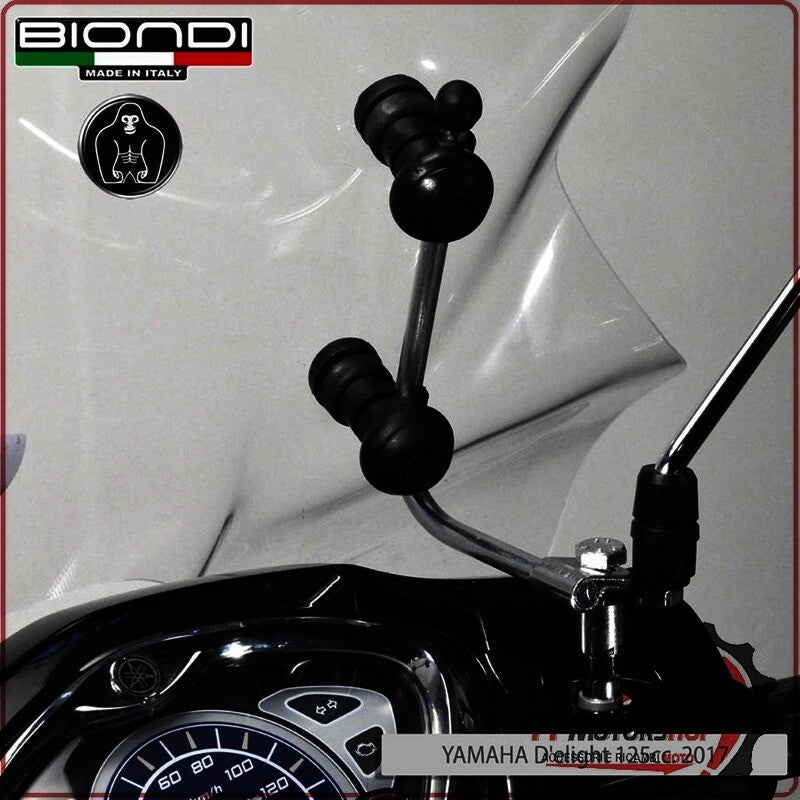 KIT ATTACCHI PARABREZZA SCOOTER PER YAMAHA DELIGHT 17> BIONDI 8500980 D'ELIGHT