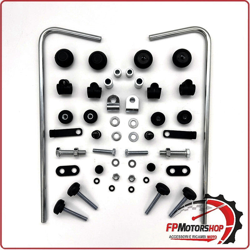 KIT ATTACCHI PARABREZZA SCOOTER PER KEEWAY ISKIA 125 23 BIONDI 8500477