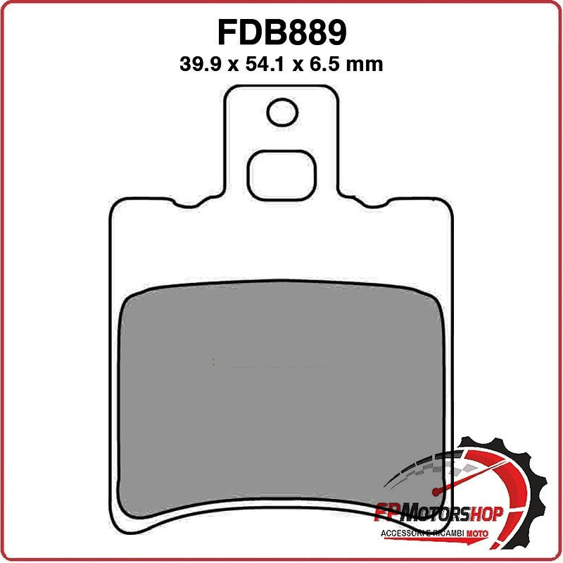 PASTIGLIE FRENI PER SCOOTER FDB889EF APRILIA SR 50 93>96 MBK BOOSTER SPIRIT