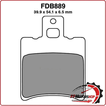 PASTIGLIE FRENI PER SCOOTER FDB889EF APRILIA SR 50 93>96 MBK BOOSTER SPIRIT