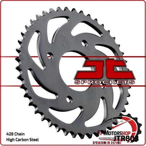 CORONA PER TRASMISSIONE MOTO JT 803 Z45 JTR803.45 45 DENTI ACCIAIO PASSO 428