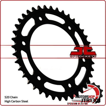 CORONA PER TRASMISSIONE MOTO JT 1301 Z40 JTR1301.40 40 DENTI ACCIAIO PASSO 520