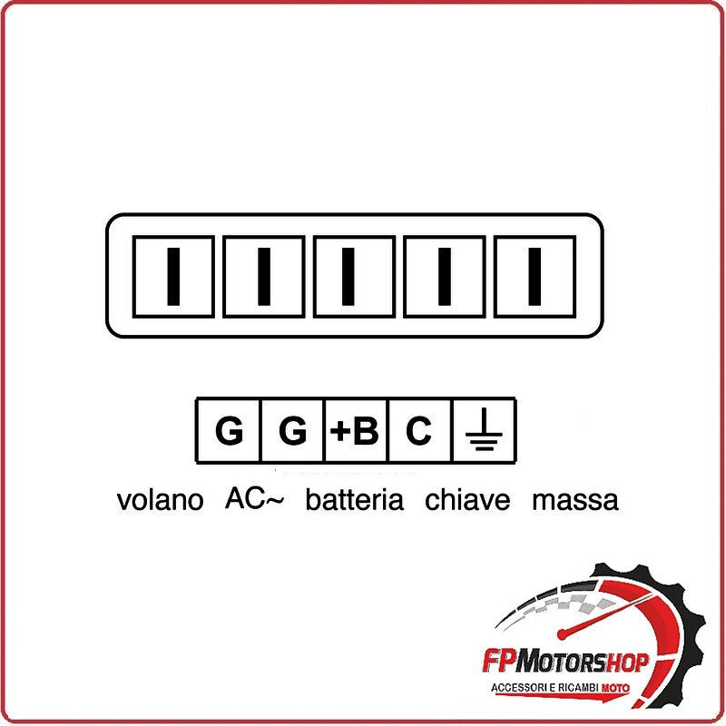 REGOLATORE DI TENSIONE PER VESPA PX/COSA CON A VV ELPK50/125XL AVV EL OKYAMI