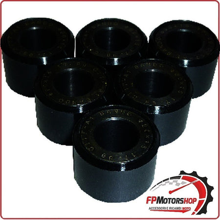 KIT 6 RULLI MASSETTE VARIATORE PER SUZUKI 150 BURGMAN 02>06 20X15 17G BANDO