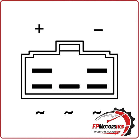 REGOLATORE DI TENSIONE PER SUZUKI BURGMAN 250/ 400 98-02 WAI 12V CONNETTORE