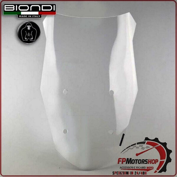 CUPOLINO PARABREZZA PER MOTO GUZZI V100 2022> TRASPARENTE MAXI TOURING BIONDI