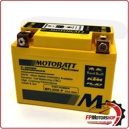 BATTERIA PER MOTO 12V MOTOBATT MPLXHK-P LITIO HY85S KTM HONDA CBR YAMAHA