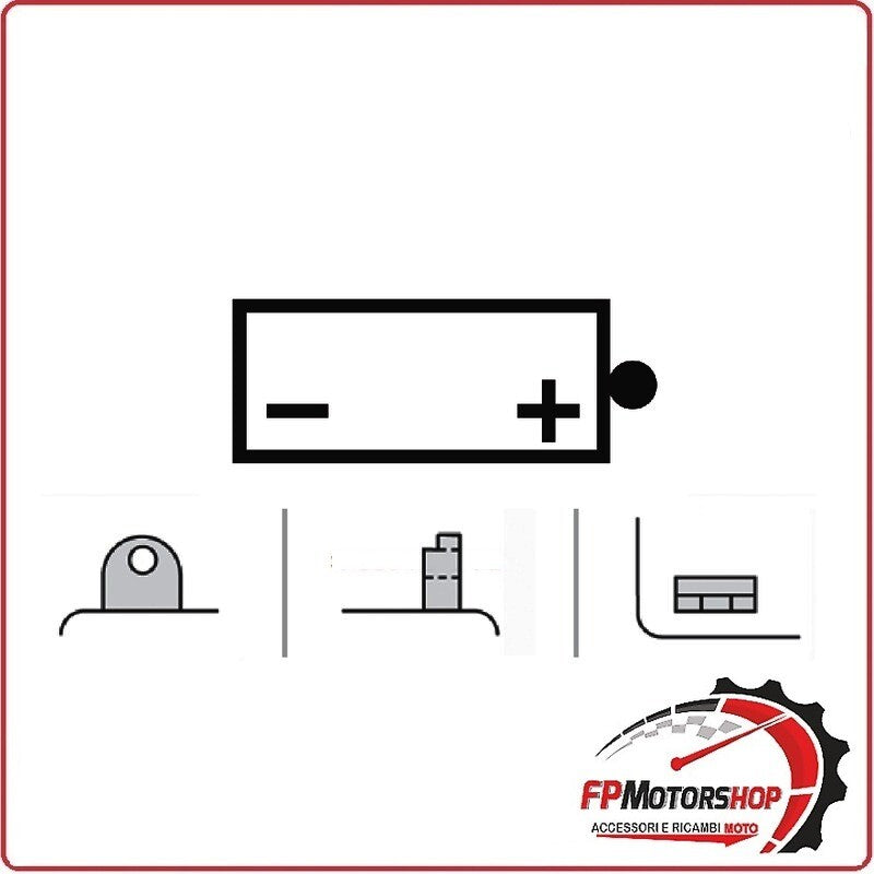 BATTERIA PER MOTO OKYAMI O12N5,5A-3B 12N5,5A-3B 12V 5,5AH 103X90X114MM YAMAHA RD