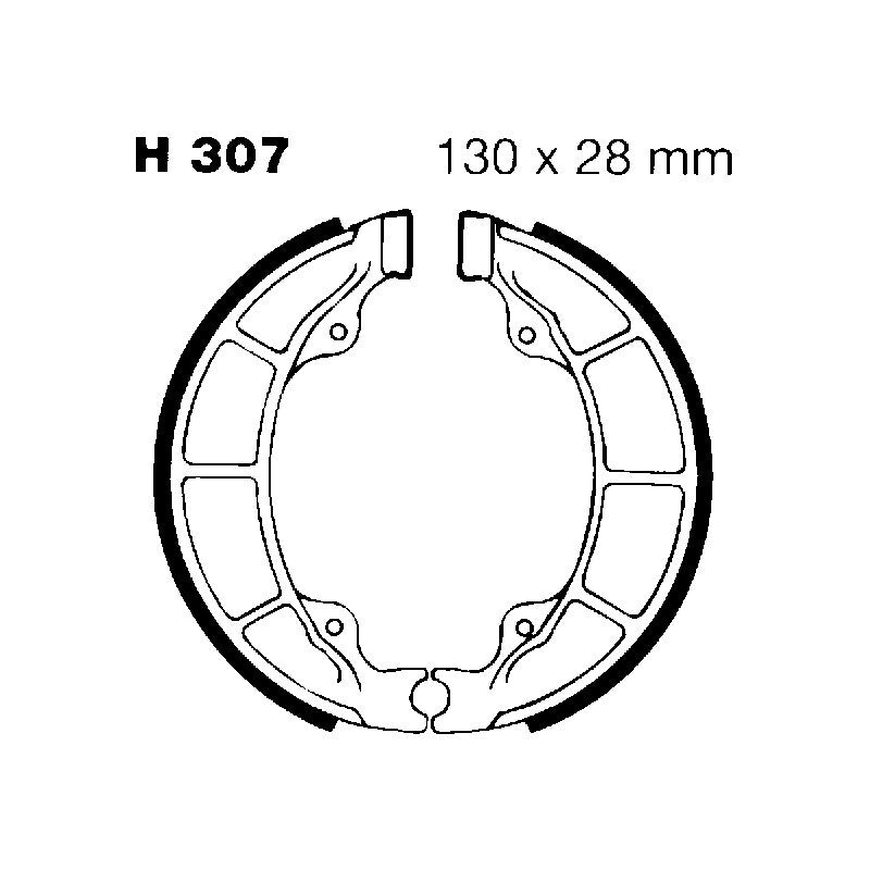 GANASCE FRENO PER MOTO SYM ATTILA/SUPER DUKE 125/150 EBC H307 MESCOLA ORGANICA
