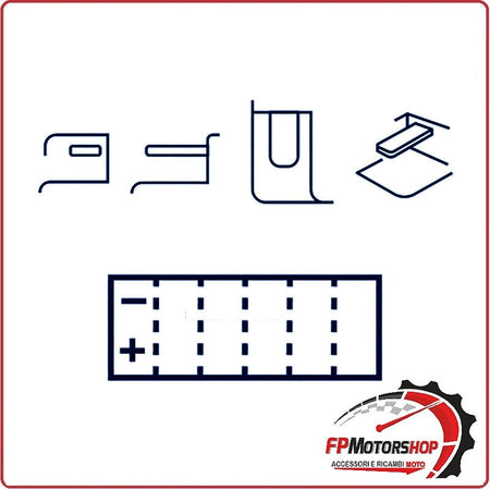 BATTERIA PER MOTO 12V MARELLI MOTR4A-BS YTR4A-BS HONDA SH 50 SCOOPY