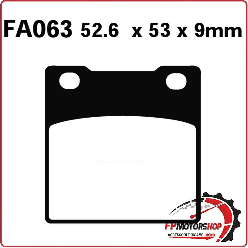 PASTIGLIE PASTICCHE FRENO FRENI SUZUKI GSX-R SV650 POST. EBC FA063 PER MOTO ON