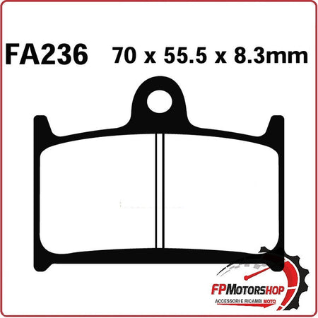 PASTIGLIE PASTICCHE FRENO FRENI TRIUMPH SPEED TRIPLE ANT. EBC FA236 PER MOTO ON